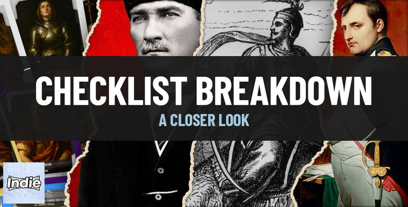 Indie Historical: Base Checklist Breakdown (Trading Cards)