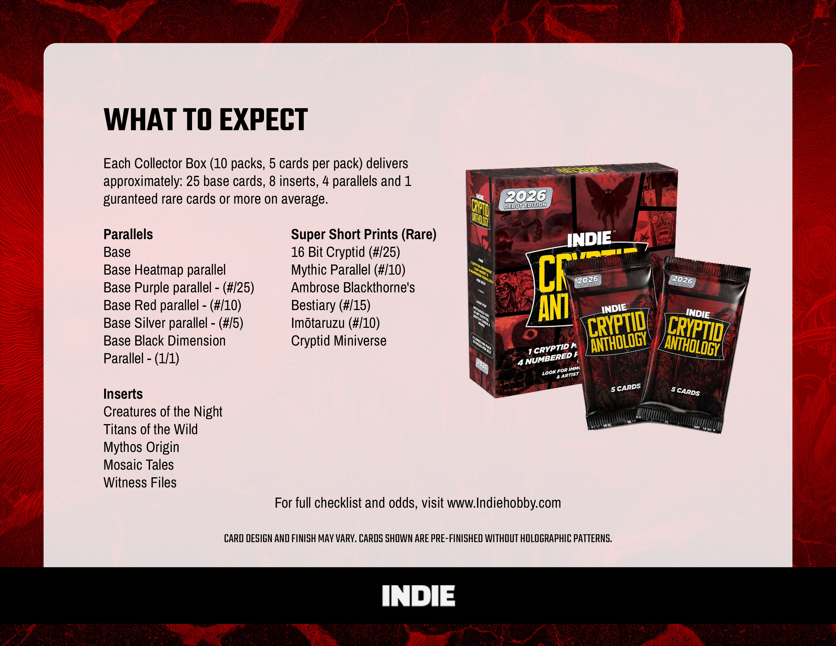 (Pre-Order) 2026 INDIE Cryptid Anthology Trading Cards